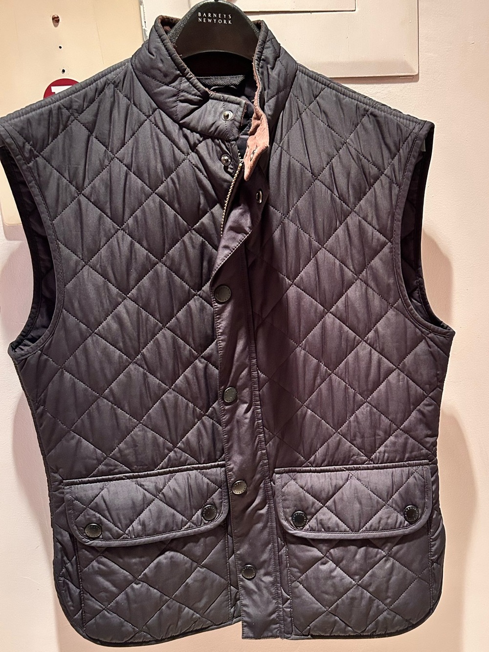 Barbour Quilted Vest in Navy Blue